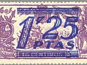 Spain 1939 Quijote 1,25 P S 15C Azul Edifil NE 35. España ne35. Subida por susofe